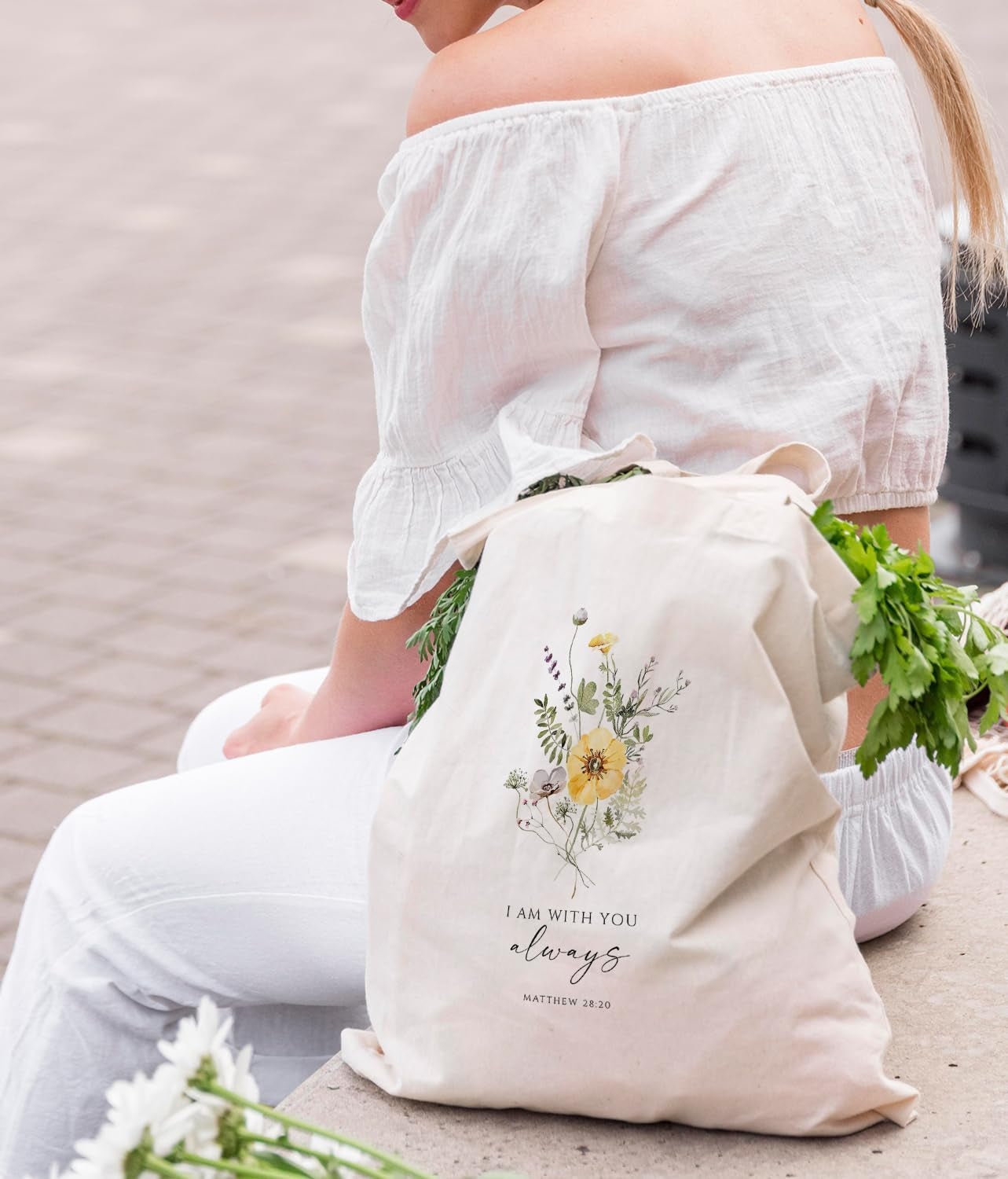Taloria Cotton Tote, bolso de algodón para uso diario en color natural